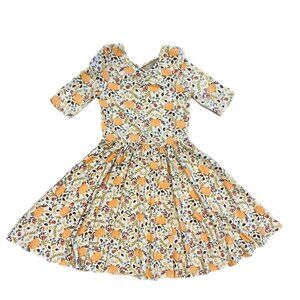 Dot Dot Smile Fall dress Pumpkins (ballerina style)